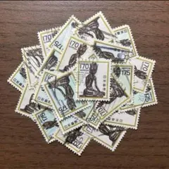 (2533)戦後第161番１次動植物国宝切手弥勒菩薩像(銭単位)小型シート未使用 2533)戦後第161番1次動植物国宝切手弥勒菩薩像(銭単位)小型