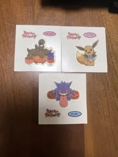 ポケモンパンシール 3枚セット バケッチャ イーブイ ゲンガー