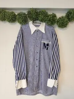 LUNA MATTINO メンズ　ストライプ　シャツ　ロング丈のサムネイル
