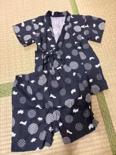 キッズ 甚平セット 95cm 恐竜柄