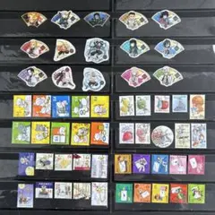 使用済切手　キャラクター55枚k77