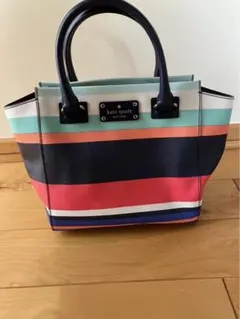 kate spade ストライプ ショルダーバッグ 中型