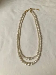 MUK エムユーケー　セパレート2way パールネックレス