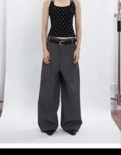 ANIMAF 脚長ワイドパンツ Mサイズ - メルカリ