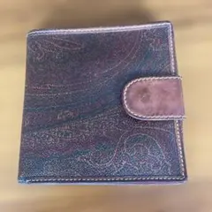 ETRO 二つ折り財布 ペイズリー柄 ブラウンのサムネイル