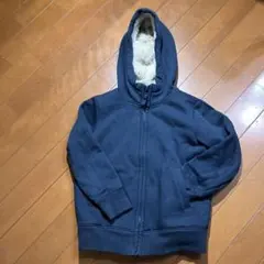 UNIQLO ボア裏地 ジャケット 120 ネイビー