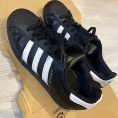 adidas SUPERSTAR ブラック/ホワイト3-14〆