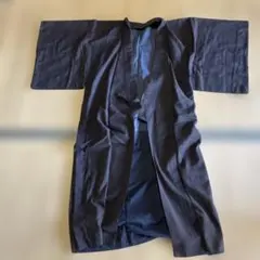 メンズ 着物 紺色 無地調