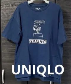 【UNIQLO UT】ピーナッツ スヌーピー Tシャツ ネイビー XL 男女兼用