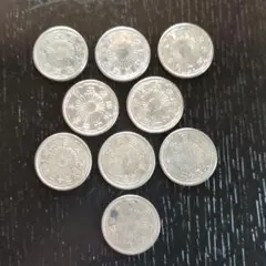 鳳凰小型5銭銀貨2枚 旭日50銭銀貨4枚 - メルカリ