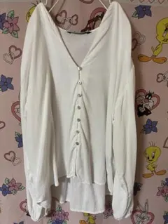 ZARA ゆったりシャツブラウス