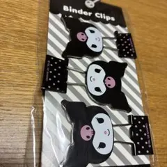 Sanrio Kuromi Binder Clips 3個セットのサムネイル