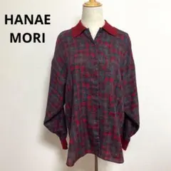 HANAE MORI NEW YORK ハナエモリ シャツ 9 ウール100%のサムネイル