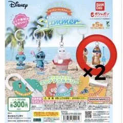 【バラ売り可】ディズニーキャラクターSummerめじるしアクセサリー　2個セット