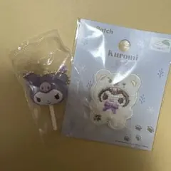 サンリオキャラクター カラフルキャンディチャーム　クロミフワスノワッペン2セット