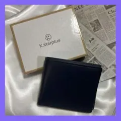 K.starplus 二つ折り財布 ネイビー メンズ