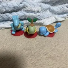 ポケモン　チョコエッグ　旅立ちの3匹　ゼニガメ　ナエトル　ワニノコ
