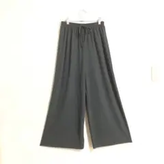 【良品】Lax Dan Tiaフレアパンツ　ワイドパンツ　　ウエストゴムb745