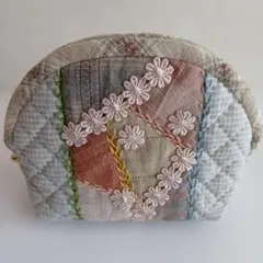 ハンドメイド パッチワークポーチ
