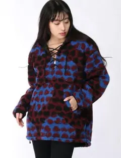 【美品】HEART BOA HOOD TUNIC X-girl パーカー 1