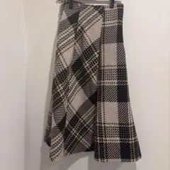 SNIDEL ロービングチェックスカート