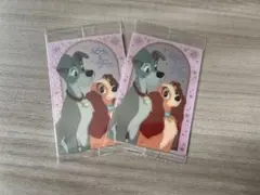 ディズニー　ウエハースカード　レディ　トランプ