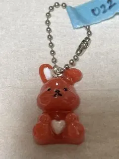 うさぎ　チャーム　ボールチェーン付き　レジン　022