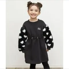 今季現行商品⭕️キッズ　子ども　袖ボアワンピース　ブリーズ（BREEZE）　100