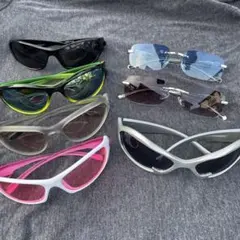 【Y2K】アイウェア サングラス リムレス オーバーサイズ