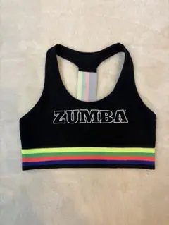 ZUMBA スポーツブラ　ブラック　ズンバウェア　ハーフトップ