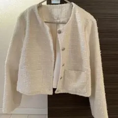 Ｈ&Ｍツイードラメジャケット