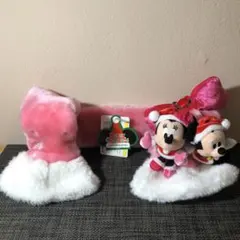 ディズニー　クリスマス　ぬいぐるみ付　マフラー
