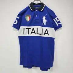 ポロラルフローレン　半袖　ポロシャツ　S　ビッグポニー　ロゴ　人気　古着コーデ