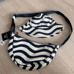 UNIQLO marimekko ラウンドミニショルダーと帽子　ネイビー
