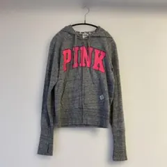 【PINK】ヴィクトリアシークレット グレー パーカー フード付きのサムネイル