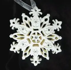 未使用 2個セット クリスマスオーナメント トナカイ 雪の結晶