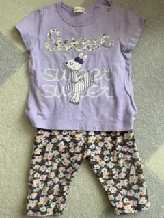 ニットプランナー Tシャツ ユニクロ花柄パンツ セットのサムネイル