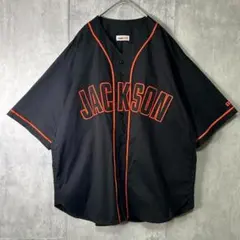 希少 JACKSON MATISSE ベースボールシャツ 刺繍ロゴ 黒 美品のサムネイル