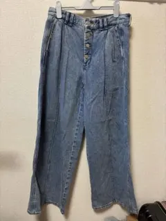 GU×rokh レディース ワイドジーンズ by rokh XLサイズ