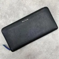 Paul smith スミシーハート ラウンドファスナー 長財布 ブラック