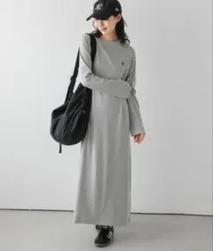 U.S. POLO ASSN リブニットワンピース