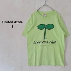ユナイテッドアスレ tree run club ロゴTシャツ グリーン J536のサムネイル