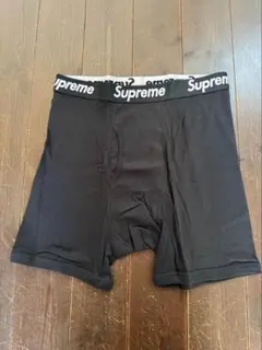 新品未使用　Supreme Hanes ボクサーパンツ　Lサイズ 黒1枚