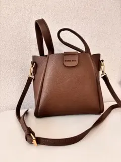 ブラウン ミニハンドバッグ