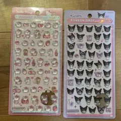 ハローキティ・クロミ ボンボンドロップミニシール2枚セット正規品