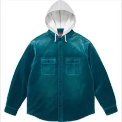 Supreme/Quilted Lined Hooded VelvetShirt