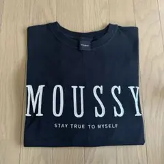 【美品】MOUSSY ロゴ Tシャツ ブラックのサムネイル