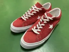 美品 CONVERSE ONE STAR スエード 赤 27.5 ワンスター