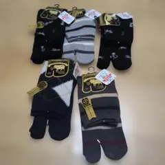 302.CONTEMPUS 足袋ソックス カシミヤ混 5足セット