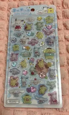 【国内正規品】うるちゅるPOPシール・サンリオキャラクターズ青【新品未開封】